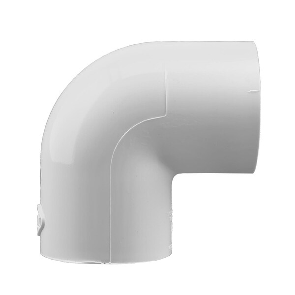 Westlake Pipe & Fittings Boshart Industries Schedule 40 1-1/2 in. Slip X 1-1/2 in. D Slip PVC 2 in. 90 Degree Elbow 1 pk U406-015 - main